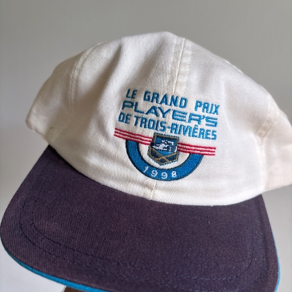 Vintage 1998 Le Grand Prix Players de trois riviere 2 tone hat cap strapback - Picture 2 of 7